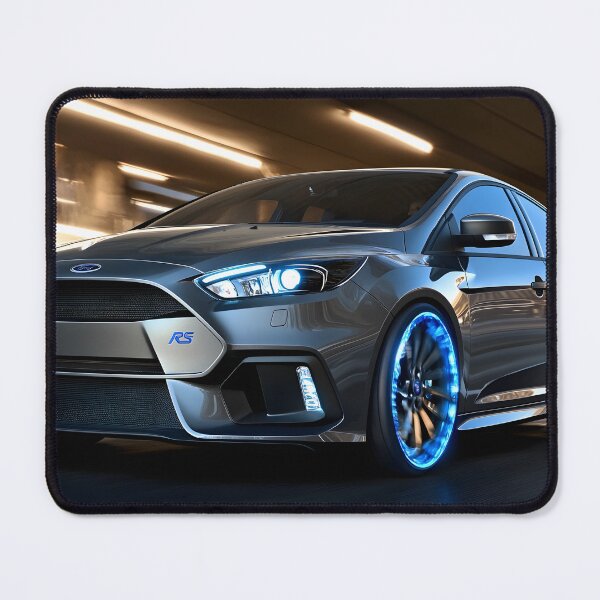 Item preview, Gunmetal Grey Ford Focus RS Poster – Stealth and Performance Combined designed and sold by AutoPopStudio.