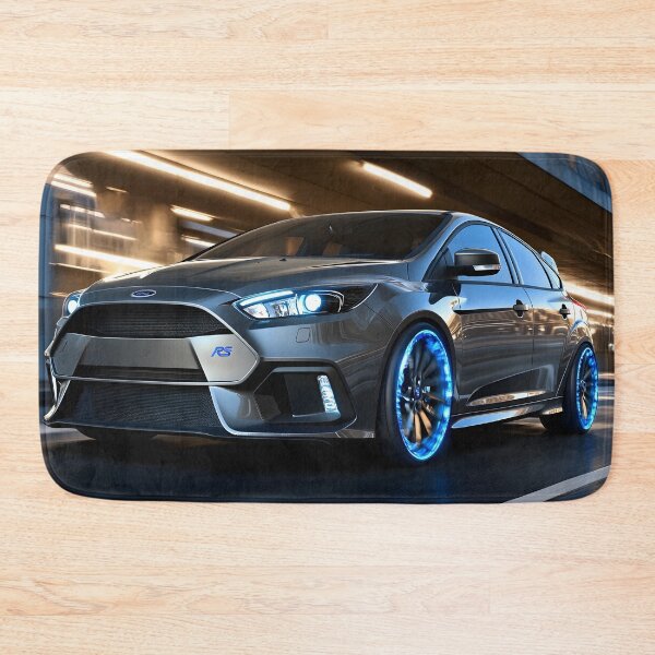 Item preview, Gunmetal Grey Ford Focus RS Poster – Stealth and Performance Combined designed and sold by AutoPopStudio.