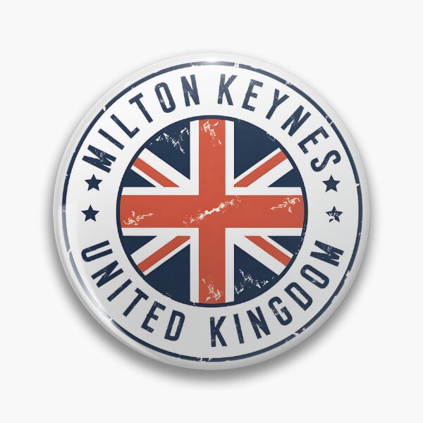 Item preview, Milton Keynes United Kingdom Vintage Travel Emblem designed and sold by jeshands.