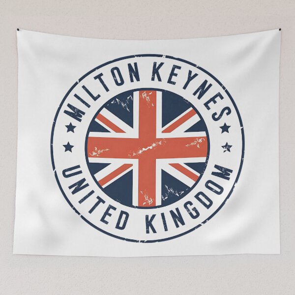 Item preview, Milton Keynes United Kingdom Vintage Travel Emblem designed and sold by jeshands.