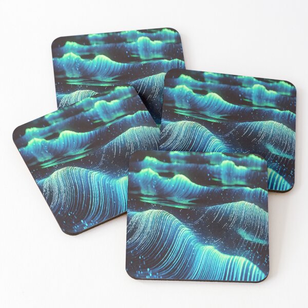 Item preview, Bioluminescent Symphony: The Music of the Ocean designed and sold by AbstractAnom.