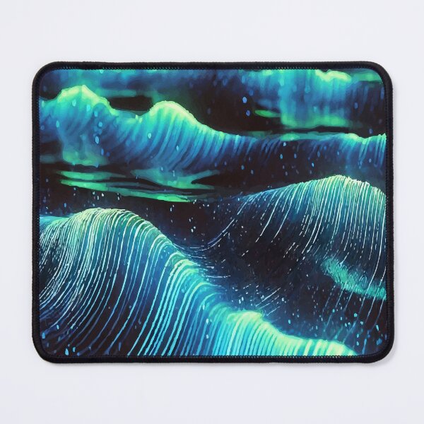 Item preview, Bioluminescent Symphony: The Music of the Ocean designed and sold by AbstractAnom.