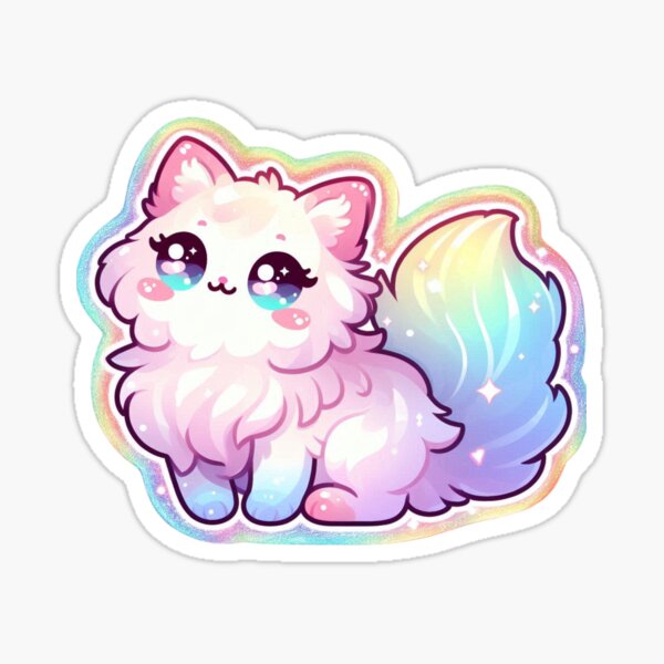 Artikel-Vorschau von Regenbogen, Katze, süße Katze, bunte Katze,, designt und verkauft von Brilliant minds.