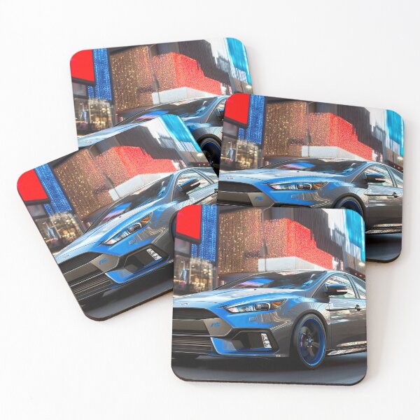 Item preview, Gunmetal Grey Ford Focus RS Poster – Stealth and Performance Combined III designed and sold by AutoPopStudio.