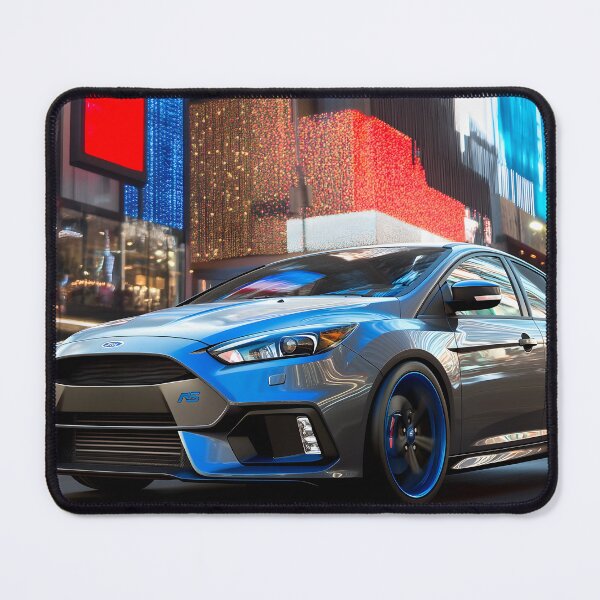 Item preview, Gunmetal Grey Ford Focus RS Poster – Stealth and Performance Combined III designed and sold by AutoPopStudio.