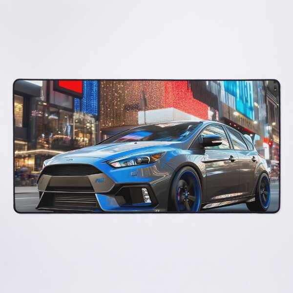 Item preview, Gunmetal Grey Ford Focus RS Poster – Stealth and Performance Combined III designed and sold by AutoPopStudio.