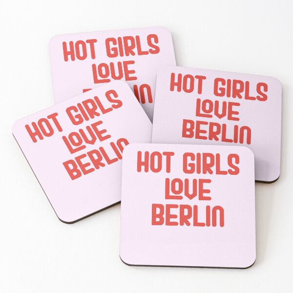 Item preview, Hot Girls Love Berlin - Red Bold Text designed and sold by Chubuter.