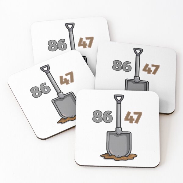 Item preview, 86 Get rid of 47 - between a shovel standing in a brown mass designed and sold by GuerillaDesign.