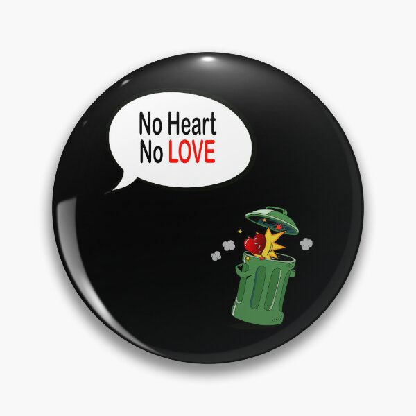 Item preview, No Heart No Love – Comic-Style Broken Heart Trash Can Design designed and sold by MONTRIS.