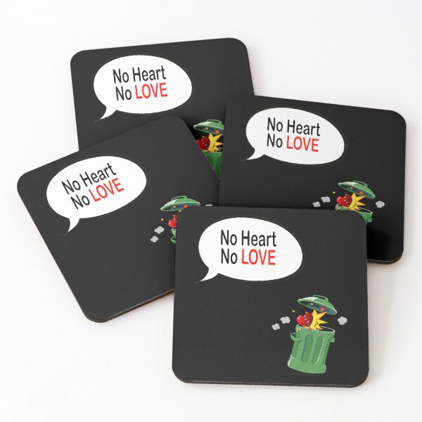 Item preview, No Heart No Love – Comic-Style Broken Heart Trash Can Design designed and sold by MONTRIS.
