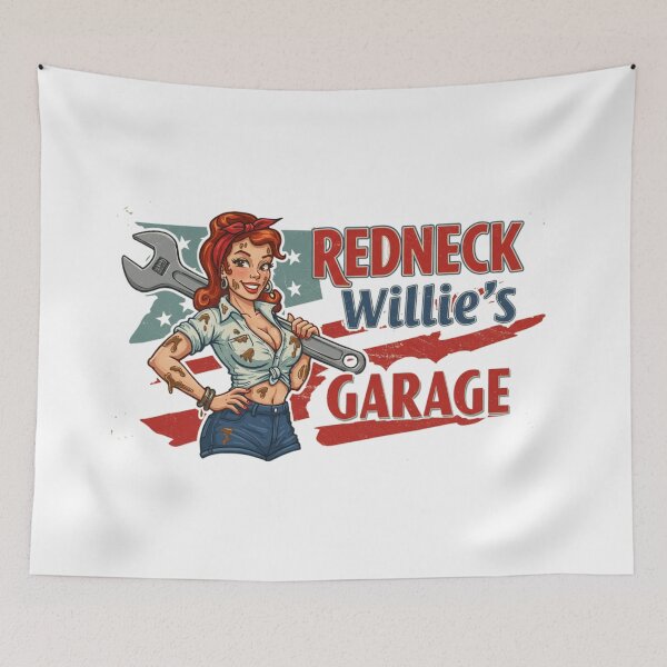 Item preview, Redneck Willie's Garage  designed and sold by KHustle.