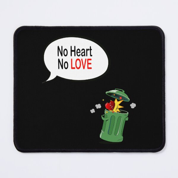 Item preview, No Heart No Love – Comic-Style Broken Heart Trash Can Design designed and sold by MONTRIS.
