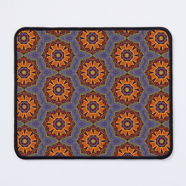 Item preview, Afro-centric Pattern in Shades of Lilac with Orange Accents designed and sold by MimsTees.
