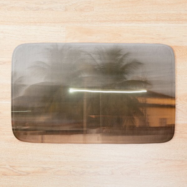 Item preview, blurred image of a house with coconut trees designed and sold by felipequeiroz.