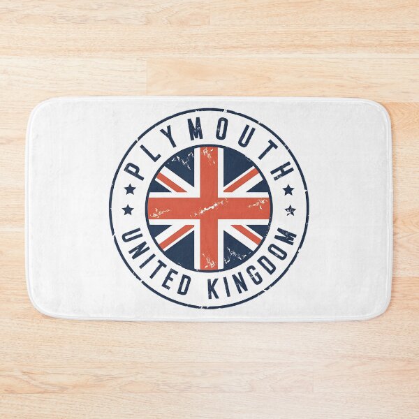 Item preview, Plymouth United Kingdom Vintage Travel Emblem designed and sold by jeshands.