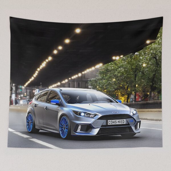 Item preview, Gunmetal Grey Ford Focus RS Poster – Stealth and Performance Combined VI designed and sold by AutoPopStudio.