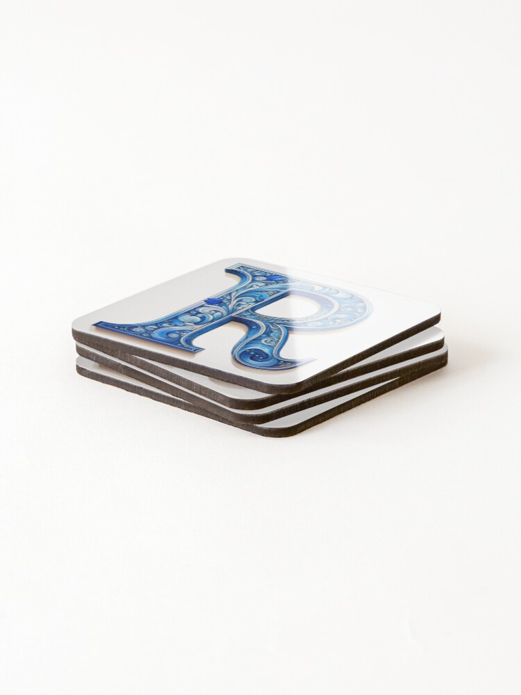 Thumbnail 4 of 5, Coasters (Set of 4), Letter R -2- designed and sold by GermanDutchie.