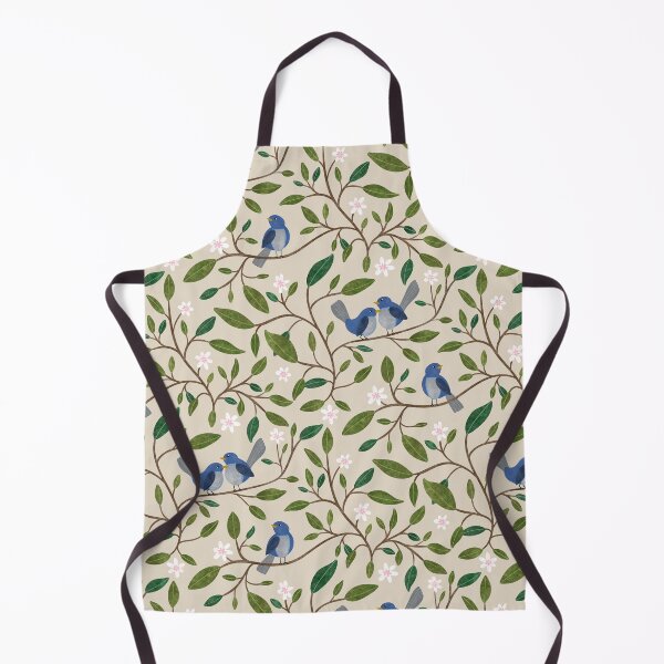 Item preview, Blue Birds on Blooming Braches designed and sold by spoonlessmarket.