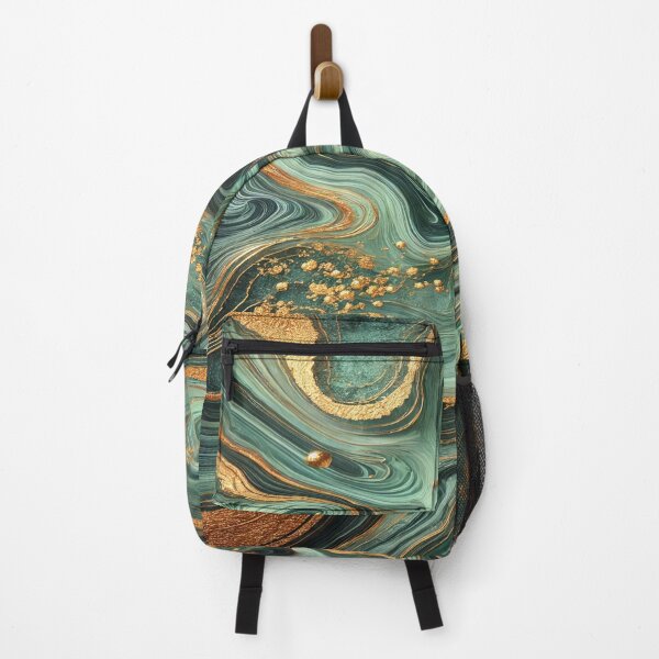 Item preview, Home Decor Abstract Sea Green & Gold designed and sold by M&M Lifestyle Hub.