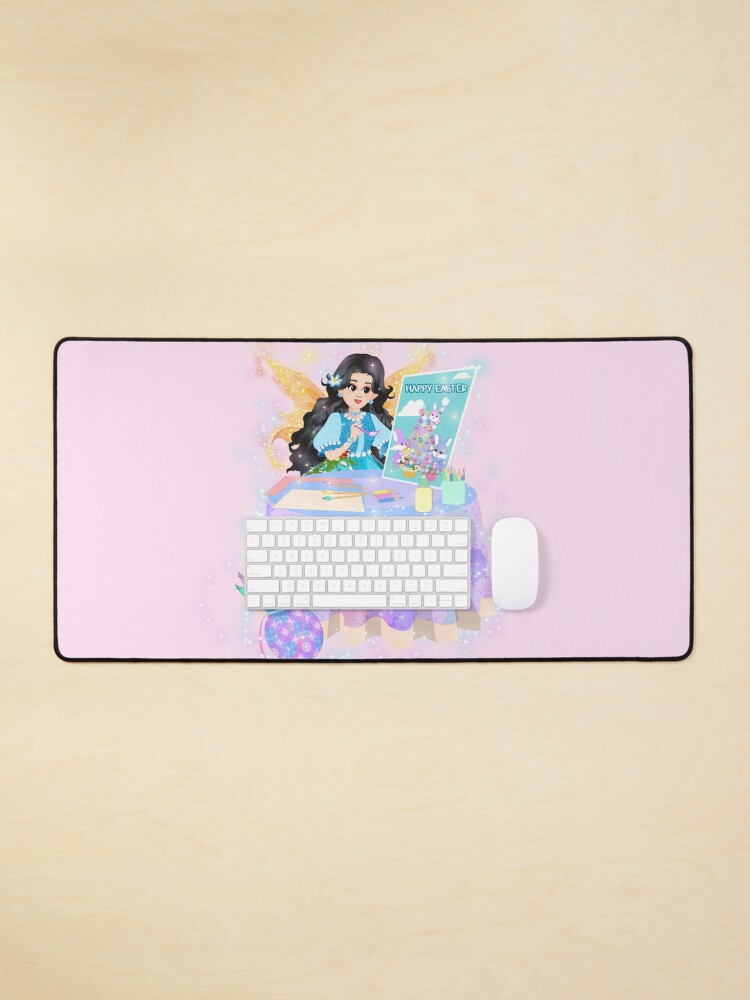 Thumbnail 1 of 5, Mouse Pad, Hallie's Magical Easter Poster designed and sold by FairyBookClub.