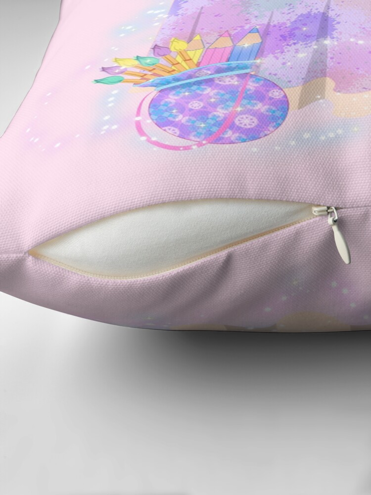 Thumbnail 2 of 4, Pillow, Hallie's Magical Easter Poster designed and sold by FairyBookClub.