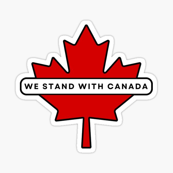 Item preview, WE STAND WITH CANADA  designed and sold by fetch-it-studio.