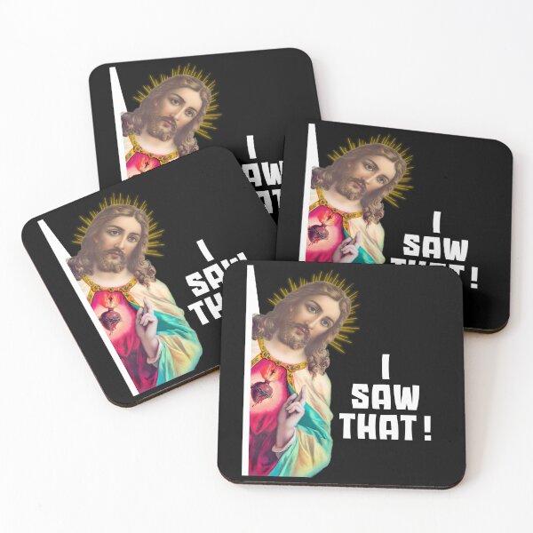 Item preview, Jesus Meme I Saw That Funny Sticker designed and sold by EthosWear.