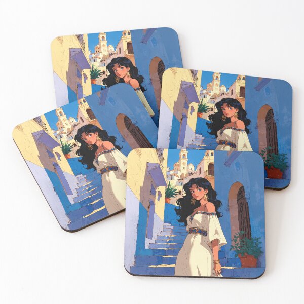 Item preview, Chefchaouen Steps – Retro Shoujo Travel Mood designed and sold by PitsFusion Retro Atlas.