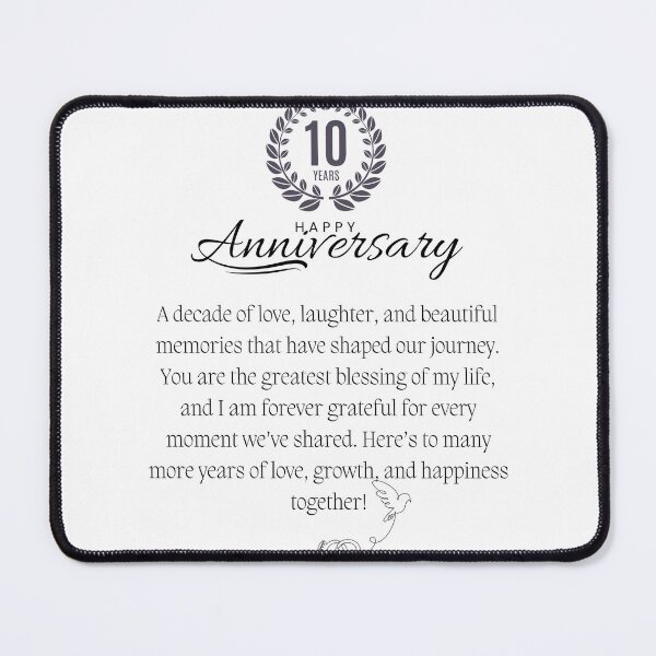 Item preview, 10 years anniversary Gift for Wife | Husband | Men | Women | Her |Him designed and sold by skkyfaithArtz.