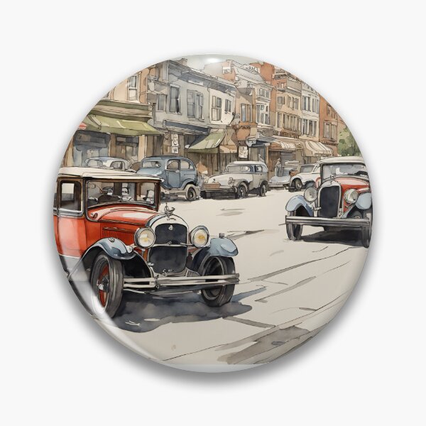 Item preview, 1930 City Watercolor designed and sold by CreativeGorillas.