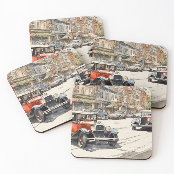 Item preview, 1930 City Watercolor designed and sold by CreativeGorillas.