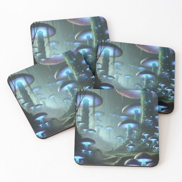 Item preview, Luminous Realm: The Bioluminescent Forest designed and sold by AbstractAnom.