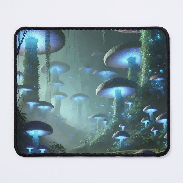 Item preview, Luminous Realm: The Bioluminescent Forest designed and sold by AbstractAnom.