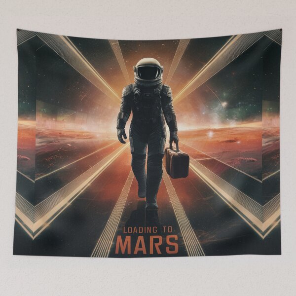 Item preview, Loading to Mars - Futuristic Space Travel & Astronaut Design designed and sold by Tamarage.