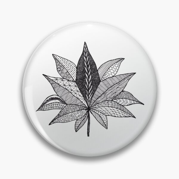 Item preview, Leaf Zentangle designed and sold by DesignPMG.