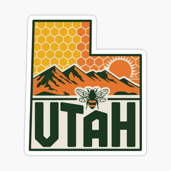 Vista previa del artículo con la obra «El estado de la colmena: Utah», diseñado y vendido por Kaurisdigital.