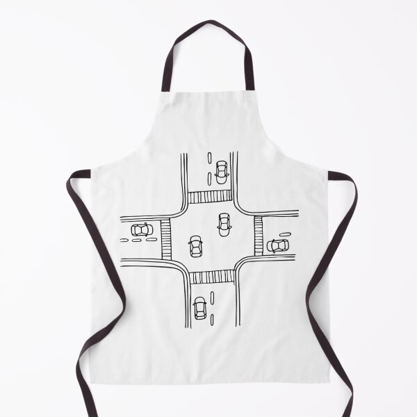 Item preview, A bustling city street intersection with cars and pedestrians crossing designed and sold by rasagamastore.