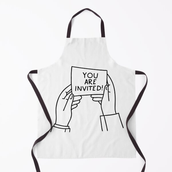 Item preview, A hand holding a card with the words You are invited written on it designed and sold by rasagamastore.