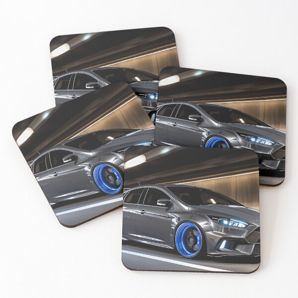 Item preview, Gunmetal Grey Ford Focus RS Poster – Stealth and Performance Combined VII designed and sold by AutoPopStudio.