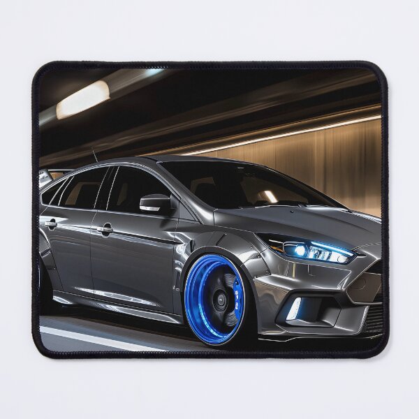 Item preview, Gunmetal Grey Ford Focus RS Poster – Stealth and Performance Combined VII designed and sold by AutoPopStudio.
