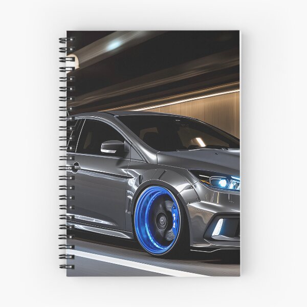 Item preview, Gunmetal Grey Ford Focus RS Poster – Stealth and Performance Combined VII designed and sold by AutoPopStudio.