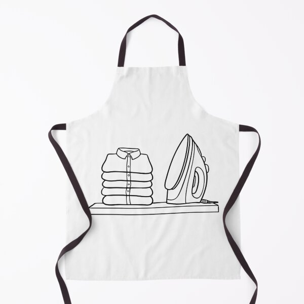 Item preview, A folded shirt on an ironing board, with an iron placed beside it designed and sold by rasagamastore.