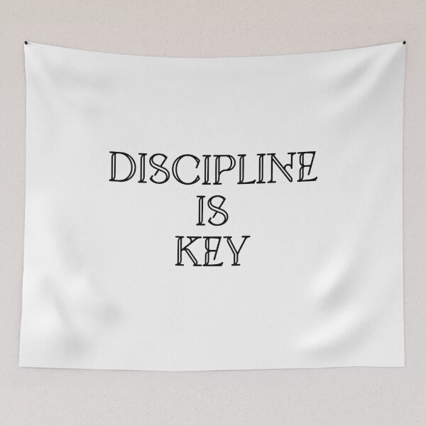Item preview, Discipline is Key – Motivation for Focus, Success and Discipline designed and sold by PeakMind.