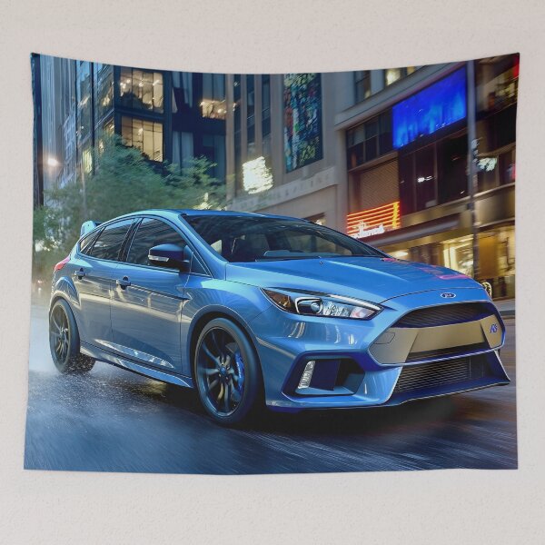 Item preview, Blue Ford Focus RS Poster – The Ultimate Hot Hatch Artwork VI designed and sold by AutoPopStudio.