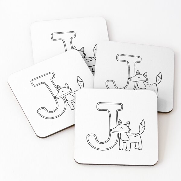Item preview, An illustration of Jackal with letter J beside it designed and sold by rasagamastore.