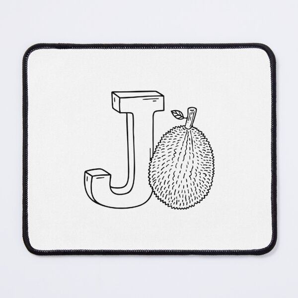 Item preview, An illustration of Jackfruit with letter J beside it designed and sold by rasagamastore.