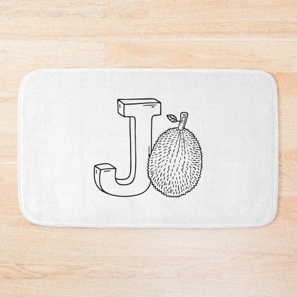 Item preview, An illustration of Jackfruit with letter J beside it designed and sold by rasagamastore.