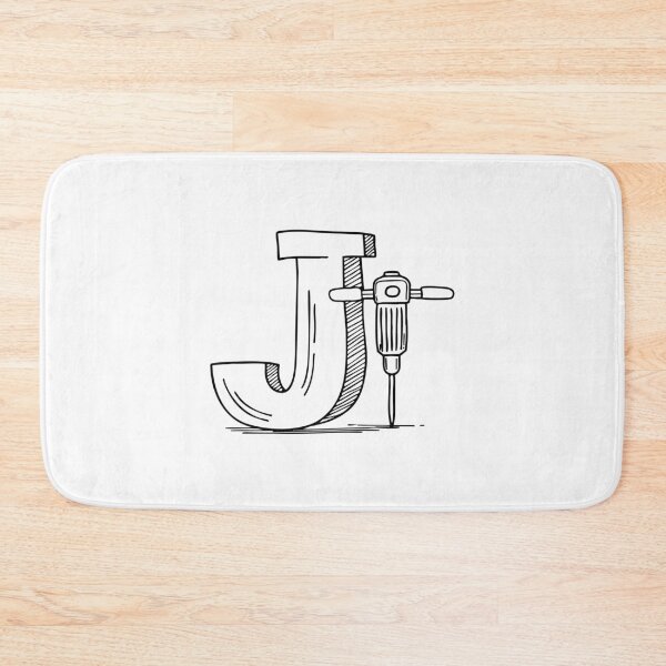 Item preview, An illustration of Jackhammer with letter J beside it designed and sold by rasagamastore.