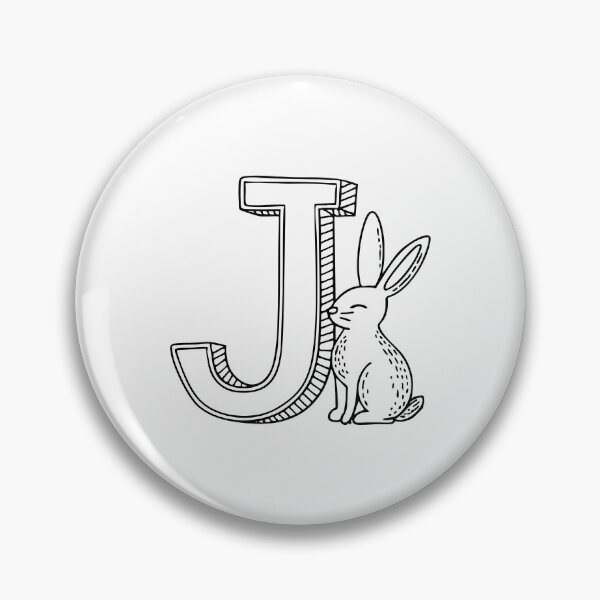 Item preview, An illustration of Jackrabbit with letter J beside it designed and sold by rasagamastore.