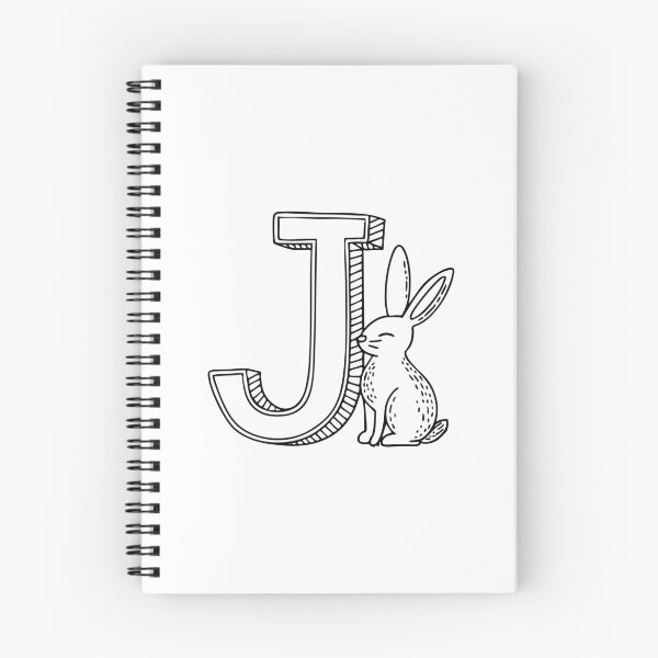 Item preview, An illustration of Jackrabbit with letter J beside it designed and sold by rasagamastore.